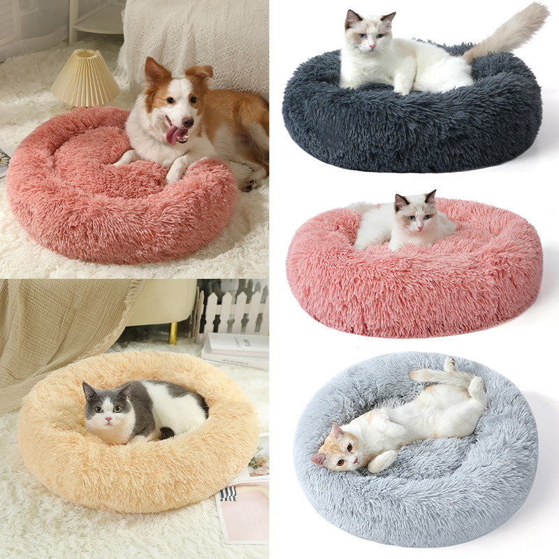 Doghouse Cat Nest Plush Pet Nest Warm Dog Kennel Winter Dog Bed Pet Bed Dog Mat