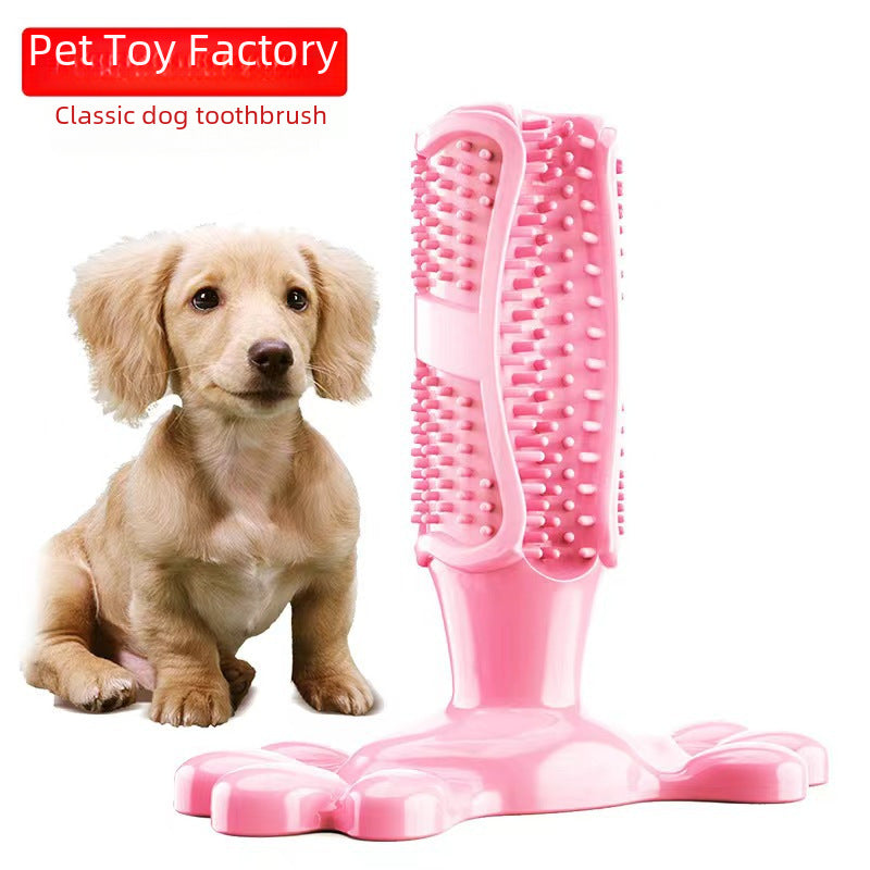 Pet Supplies Manufacturers Wholesale New Explosions Amazon Bite-resistant Sound Grinding Stick Dog Toothbrush Dog Toys