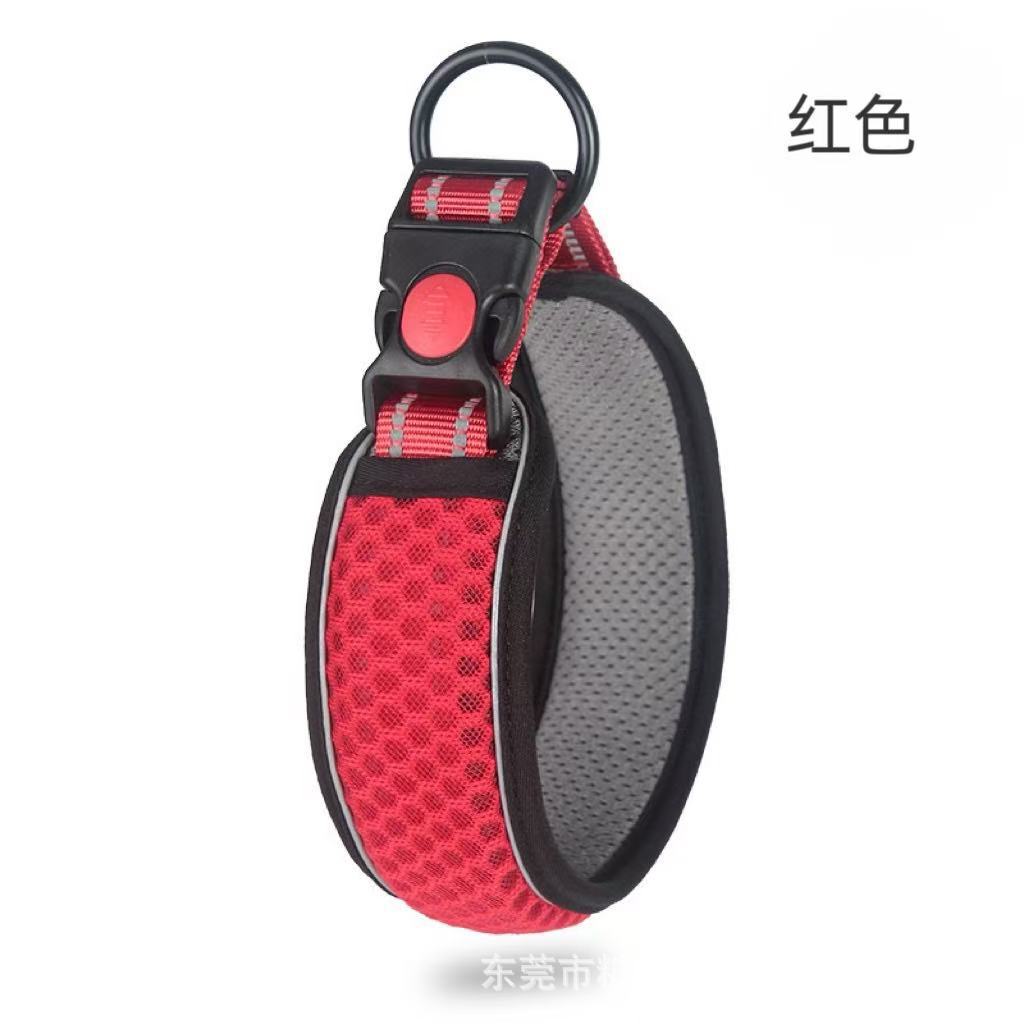 New Honeycomb Net Single Pet Reflective Collar Dog Collar Dog Collar Large And Small Dog Reflective Collar
