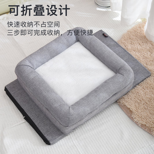 Winter Warm Removable And Washable All-enclosed Easy-to-clean All-in-one Large Foldable Four-season Universal Pet Cat Nest