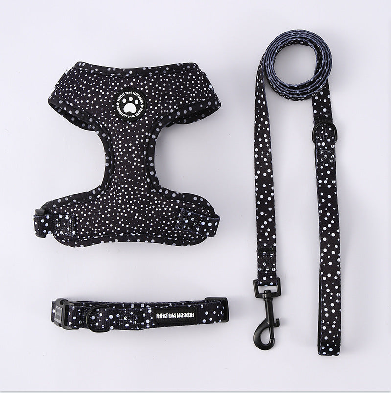 Pattern New Dog Chest Strap Can Be Adjusted To Go Out To Walk The Dog Rope
