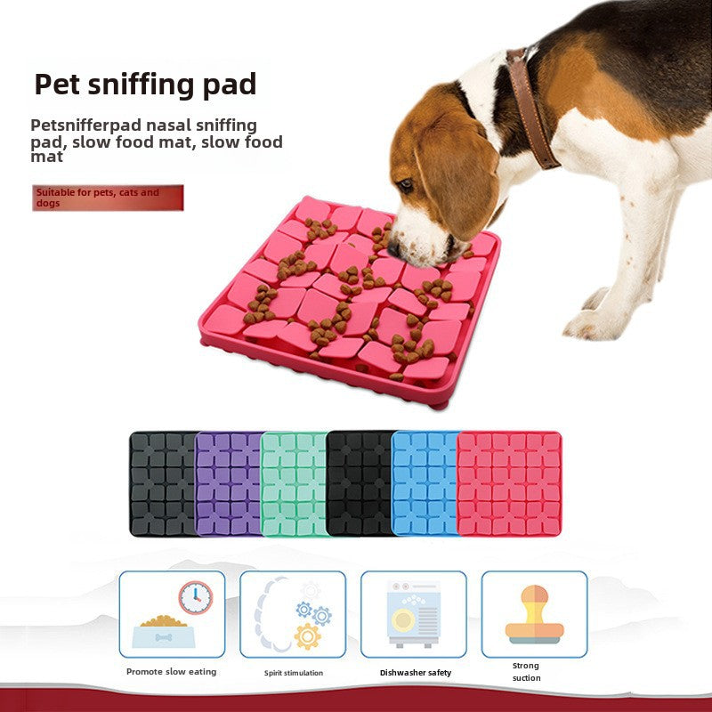 Pet Licking Tray Slow Eating Utensils Slow Eating Sucker Cat Supplies Licking Sniff Pad