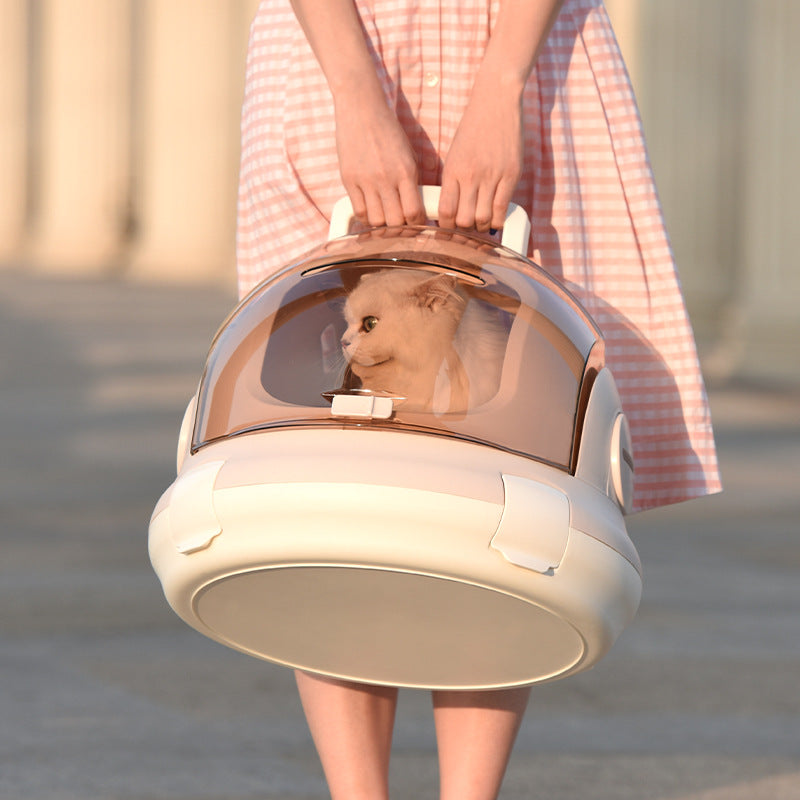 New Simple Basket Air Case Portable Breathable Pet Space Capsule Multifunctional Panoramic Cat Bag