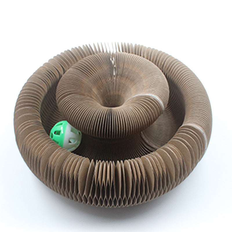 Amazon&#039;s Popular Organ Cat Scratching Board, Magic Corrugated Paper, Wear-resistant And Non-shedding, Strong Magnetic, Foldable And Boredom-relieving Cat Toy