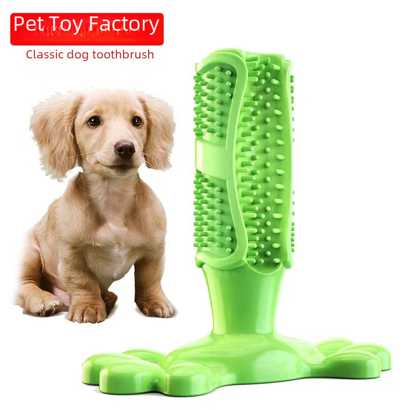 Pet Supplies Manufacturers Wholesale New Explosions Amazon Bite-resistant Sound Grinding Stick Dog Toothbrush Dog Toys