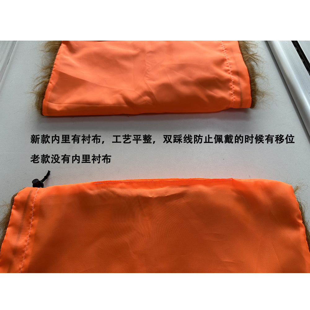 Pet Transformation Funny Dog With Ears Lion Wig Hat Pet Lion Headgear